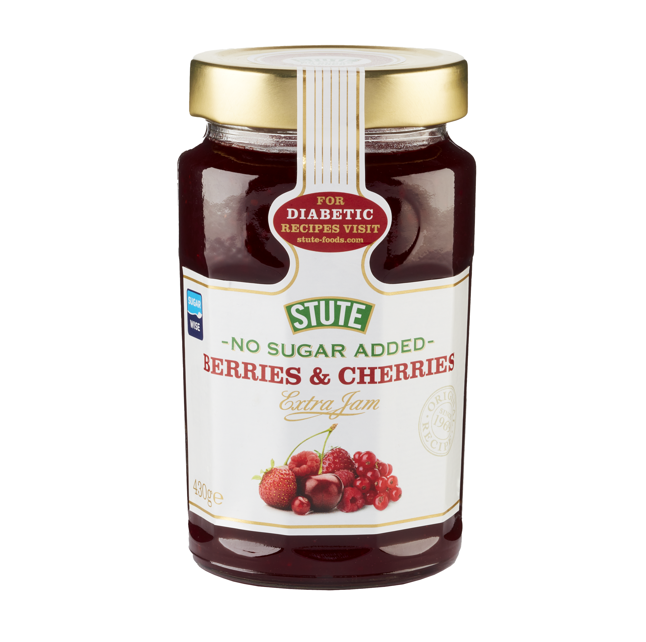 No Sugar Added Berries & Cherries Jam