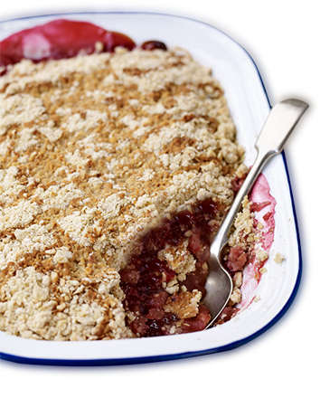 Recipes - Apple and Raspberry Crumble - Stute Foods